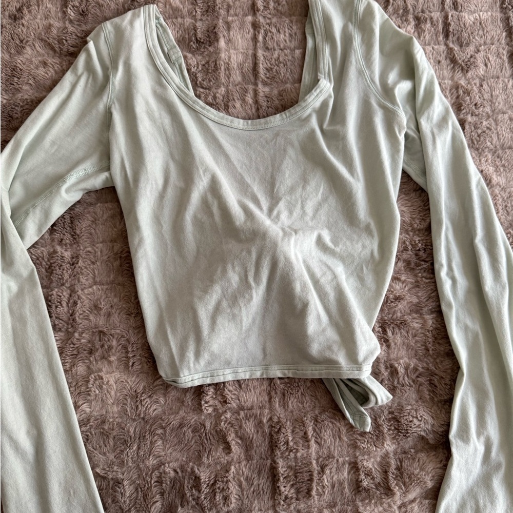 lululemon athletica Light Green Tie-Front Bodysuit - Picture 2 of 4